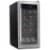NutriChef Digital Electric 18 Bottle Thermoelectric Wine Chiller Cooler, Black Perspective: front