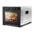 NutriChef Electric 600 Watts Countertop Food Dehydrator with 6 Trays, Silver Perspective: front