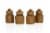 Harry Potter Hogwarts Houses 1.45-Oz Ceramic Storage Jars - Set of 4 Perspective: front