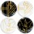 Hello Kitty Panache Black & Gold 4 Piece Dinner Plate Set Perspective: front