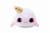 Glitter Galaxy 6-Inch Ice Cream Cone Horn Pink Narwhal Collectible Plush Perspective: front
