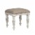 Magnolia Manor White Vanity Stool Perspective: front