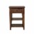 Lake House Dark Brown Chair Side Table Perspective: front