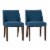 Space Savers Medium Brown Nido Chair - Blue  (RTA)-Set of 2 Perspective: front