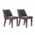 Space Savers Medium Brown Nido Chair - Grey  (RTA)-Set of 2 Perspective: front