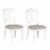 Summer House White Slat Back Side Chair (RTA)-Set of 2 Perspective: front