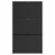 Tvilum Bright 3 Drawer Shoe Cabinet in Black Matte with 1 Layer Perspective: front