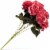 Artificial Flowers Silk Rose Bouquet with Stems for Decor - Dark Pink Perspective: front