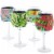 12x Neoprene Stylish Protective Wine Glass Beverage Sleeve Protector, 4 Designs Perspective: front