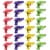 24 Pack Mini Plastic Water Squirt Guns Toys in Assorted Colors, for Kids Party, Ages 3 and Up Perspective: front