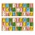 260-Piece Wooden Alphabet Letters with Storage Tray Set, Kids Learning Toy - Multicolor Perspective: front