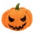 Jack-O-Lantern Pumpkin Plush Stuffed Doll, Halloween Toy Pillow Cushion Gift 9" Perspective: front