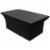Stretch Spandex Fitted Tablecloth Table Cover for 6ft. Rectangular Table Black Perspective: front