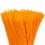 300ct Plastic Orange Disposable Party Drinking Straws, Extra Long 10" Perspective: front