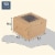50-Pack Bakery Pastry Box with Clear Display Window, Donut, Mini Cake, Kraft Perspective: front