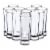 Juvale 24-Pack Clear Shooters Tall Shot Glasses for Parties, Whiskey, Vodka - 2 Ounces Perspective: front