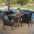 Visalia Outdoor 7 Piece Teak Finished Acacia Wood Rectangular Dining Set Perspective: front