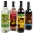 Big Dot of Happiness Tiki Luau - Tropical Summer Party Decor Wine Bottle Label Stickers 4 Ct Perspective: front