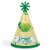 Big Dot of Happiness Double the Fun Twins Two Peas in a Pod Cone Birthday Party Hats 8 Ct Perspective: front