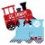 Big Dot of Happiness Railroad Party Crossing - Shaped Fill-in Invitations & Envelopes 12 Ct Perspective: front