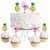 Big Dot of Happiness Pink Flamingo - Party Like a Pineapple Cupcake Toppers Treat Picks 24 Ct Perspective: front