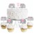 Big Dot of Happiness Pink Elephant Dessert Cupcake Toppers Girl Party Clear Treat Picks 24 Ct Perspective: front
