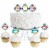 Big Dot of Happiness Holly Jolly Penguin - Cupcake Toppers Christmas Clear Treat Picks 24 Ct Perspective: front