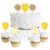 Big Dot of Happiness Baby Neutral Dessert Cupcake Toppers Baby Shower Clear Treat Picks 24 Ct Perspective: front
