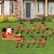 Big Dot of Happiness Santa's Reindeer - Lawn Decor - Santa Claus Christmas Yard Signs 8 Ct Perspective: front