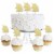 Big Dot of Happiness Gold Glitter Unicorn - No-Mess Dessert Cupcake Toppers Treat Picks 24 Ct Perspective: front