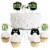 Big Dot of Happiness Game Zone - Cupcake Toppers Video Game Party Clear Treat Picks - 24 Ct Perspective: front