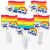 Big Dot of Happiness Love is Love - Gay Pride LGBTQ Rainbow Centerpiece Table Toppers 15 Ct Perspective: front