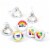 Big Dot of Happiness Love is Love Pride Round Candy Sticker Favors (1 sheet of 108) Perspective: front