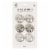 U Brands Glass Round Magnets - Moroccan Monochrome Perspective: front