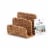 U-Brands® 3 Slot Woven Letter Sorter Perspective: front