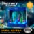 Discovery™ #MINDBLOWN Crystal Aquarium Underwater Glowing Garden Perspective: front