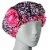 Kella Milla Stylish Satin Shower Cap, Pink Leopard Perspective: front