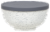 Fifty/Fifty Insulated Speckled Bowl with Lid - White/Blue Perspective: front