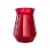 CBK Holiday Geometric Frosted Glass Vase - Red/Green Perspective: front