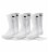 Pair of Thieves Blackout/Whiteout Men's Cushioned Crew Socks - White Perspective: front