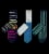 Pair of Thieves Ready For Anything Men's Cushioned Crew Socks - Assorted Stripes Perspective: front