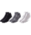 Pair of Thieves Blackout/Whiteout Men's Cushioned Low-Cut Socks - Light Gray Perspective: front