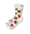 Pair of Thieves Ready for Anything Men's Cushioned Crew Socks - Cream Strawberries Perspective: front