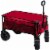 Timber Ridge Foldable Rolling Utility Tailgate Wagon Cart, Red Perspective: front