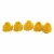 Easter Boxed Flocked Peeps Set/5 Plastic Licensed Decorate Basket Chicks Wh0094 Perspective: front