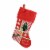 Northlight 18.5  Red Cheers Holiday Patches Let It Snow Christmas Stocking Perspective: front