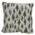 Northlight Woodland Trees Christmas Throw Pillow - 15 - Green and White Perspective: front