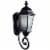 Yosemite Home Decor Brielle Exterior Light Wall Mount in Black Perspective: front