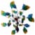Summerfield Terrace 10018666 75 in. Peacock Tail Windmill Garden Stake Perspective: front