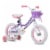 JOYSTAR Angel Kids Bike for Girls Ages 3-5 w/ Training Wheels, 14 Inch, Purple Perspective: front